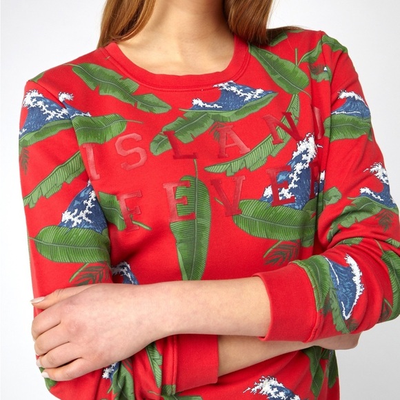 Zoe Karssen Island Fever Graphic Plant prints jumper XS - Picture 6 of 11